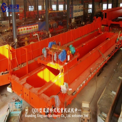 QDY雙梁橋式起重機(jī)試機(jī)！